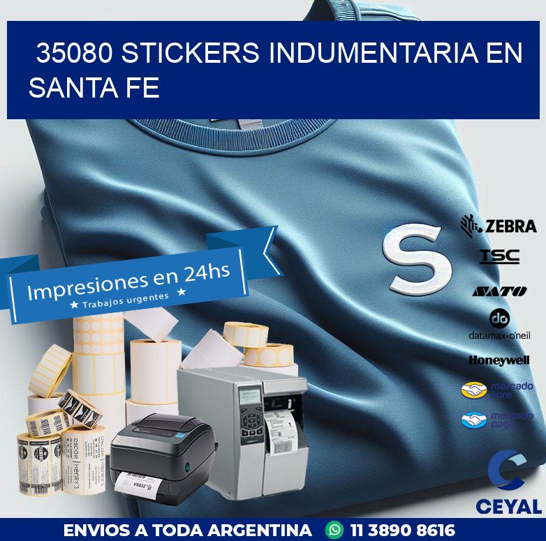 35080 STICKERS INDUMENTARIA EN SANTA FE