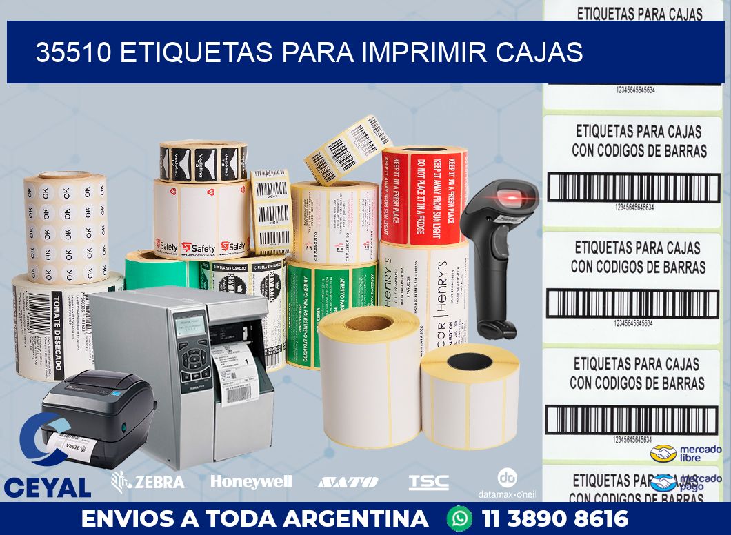 35510 ETIQUETAS PARA IMPRIMIR CAJAS