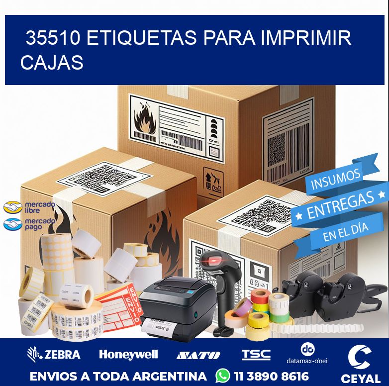 35510 ETIQUETAS PARA IMPRIMIR CAJAS