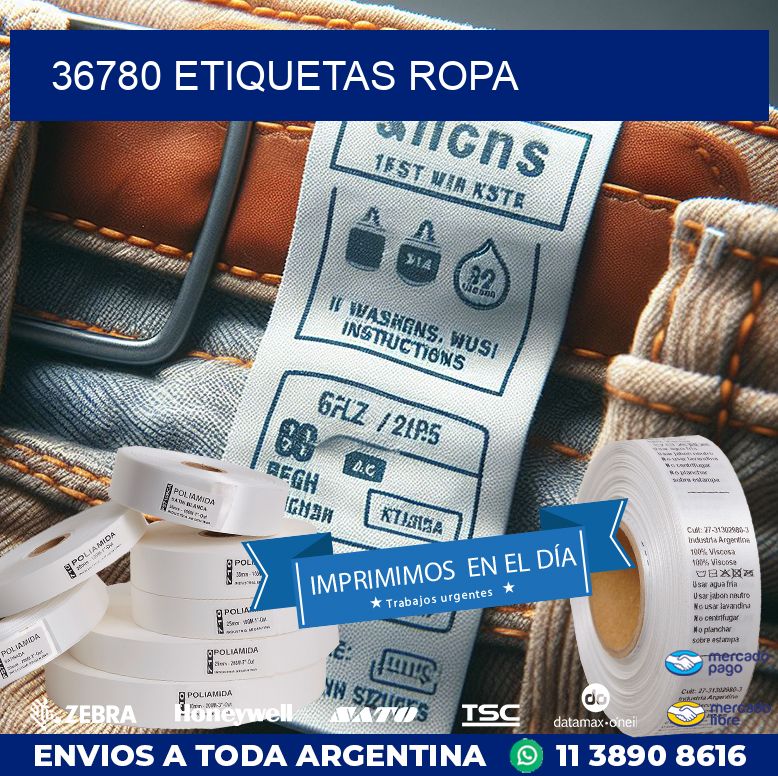 36780 ETIQUETAS ROPA