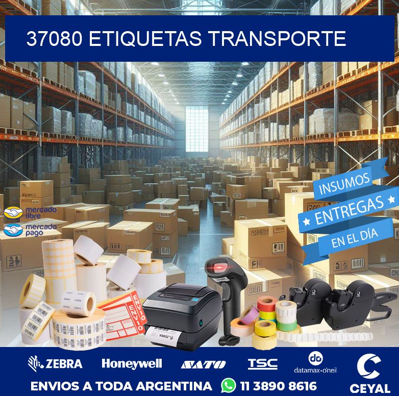 37080 ETIQUETAS TRANSPORTE