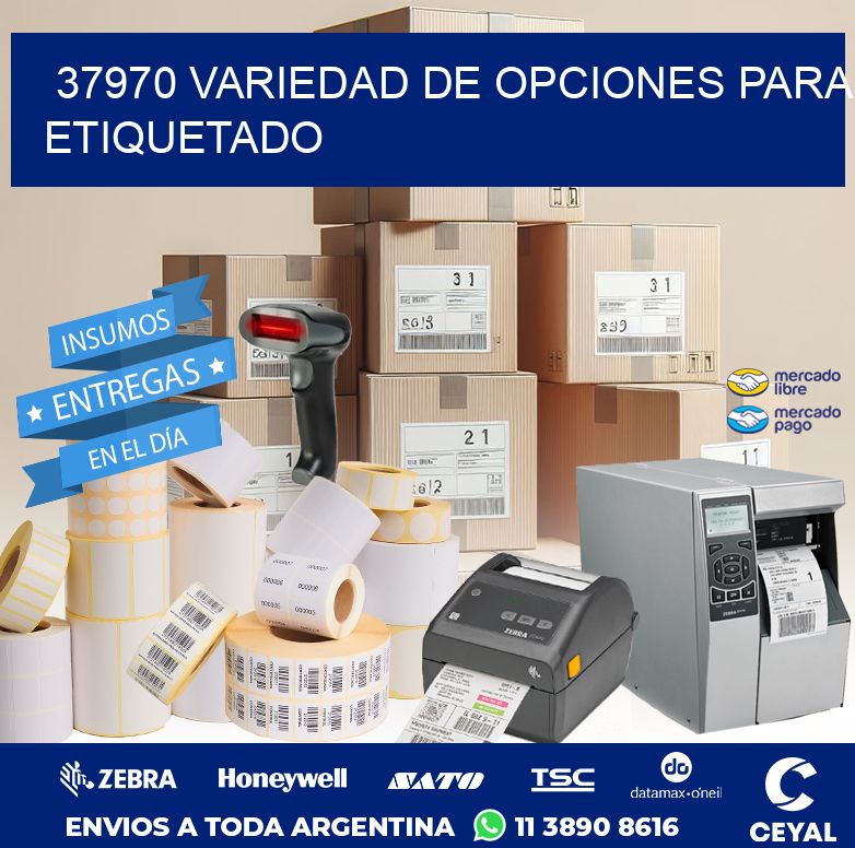 37970 VARIEDAD DE OPCIONES PARA ETIQUETADO