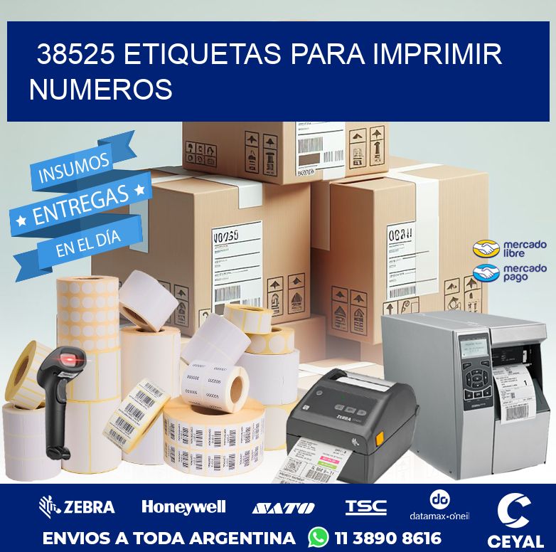 38525 ETIQUETAS PARA IMPRIMIR NUMEROS