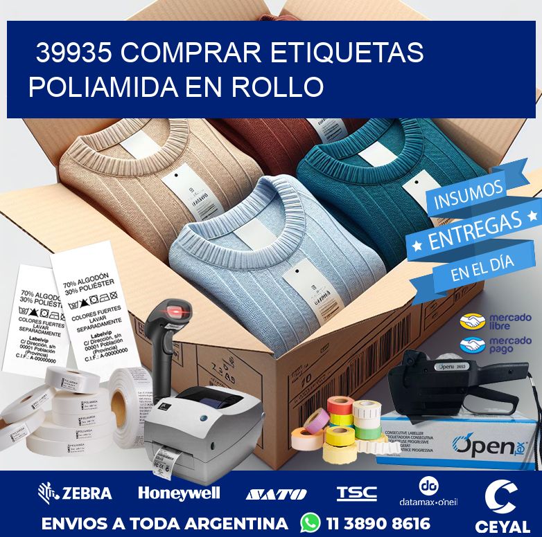 39935 COMPRAR ETIQUETAS POLIAMIDA EN ROLLO