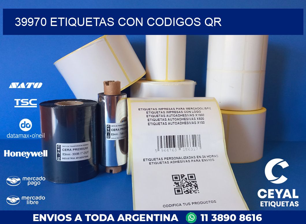 39970 ETIQUETAS CON CODIGOS QR
