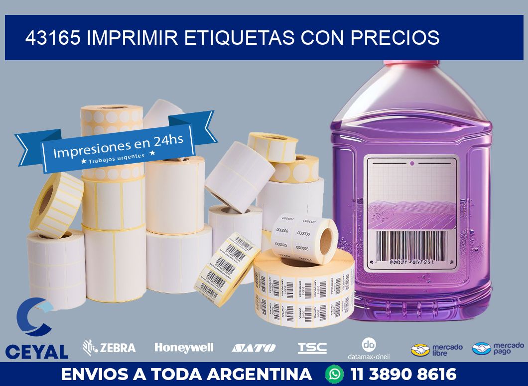 43165 IMPRIMIR ETIQUETAS CON PRECIOS