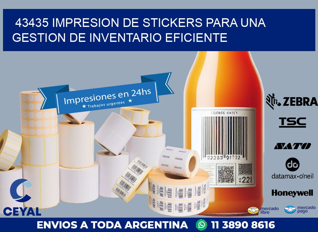 43435 IMPRESION DE STICKERS PARA UNA GESTION DE INVENTARIO EFICIENTE