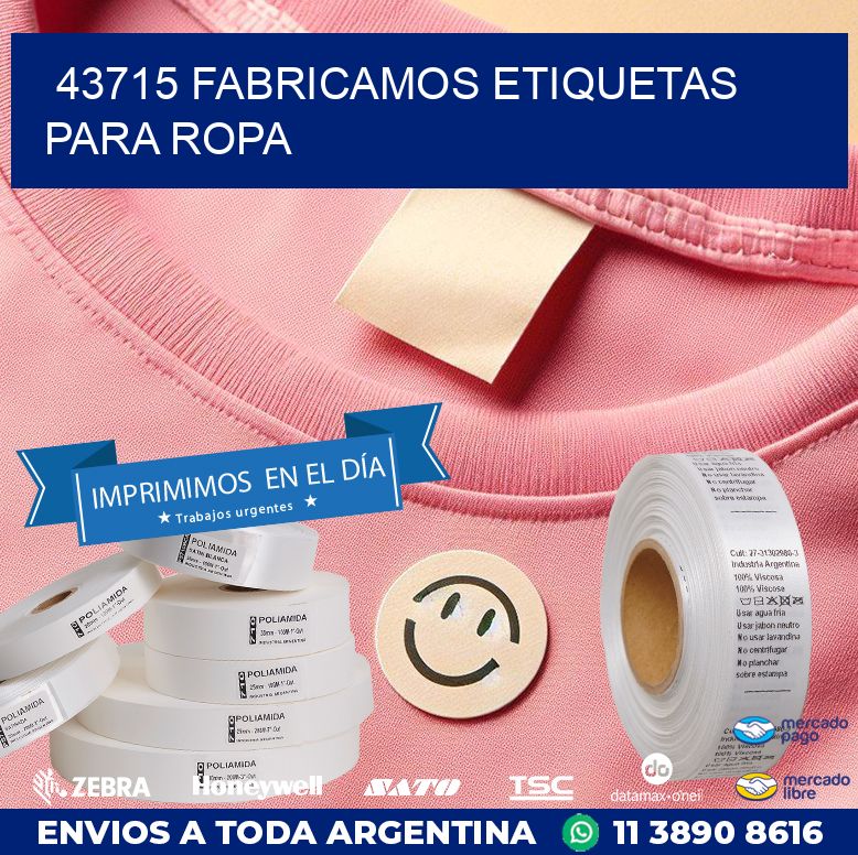 43715 FABRICAMOS ETIQUETAS PARA ROPA