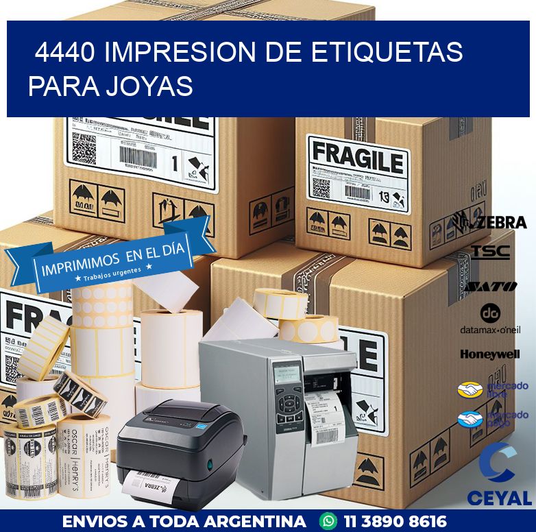 4440 IMPRESION DE ETIQUETAS PARA JOYAS