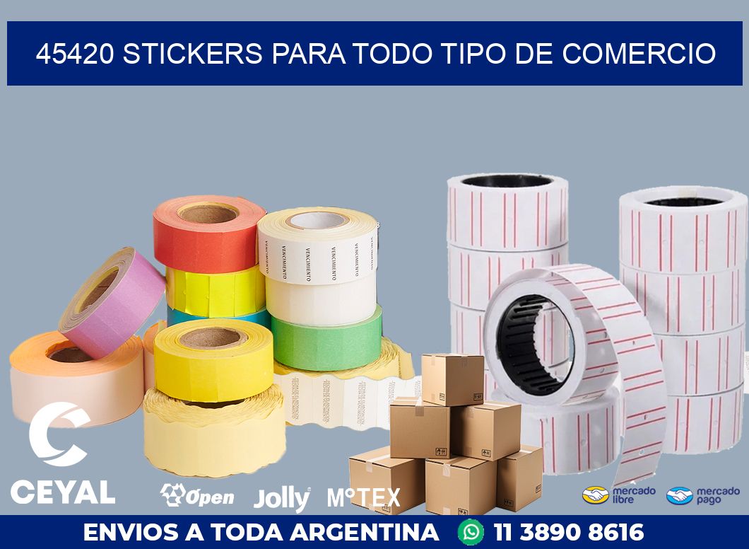 45420 STICKERS PARA TODO TIPO DE COMERCIO