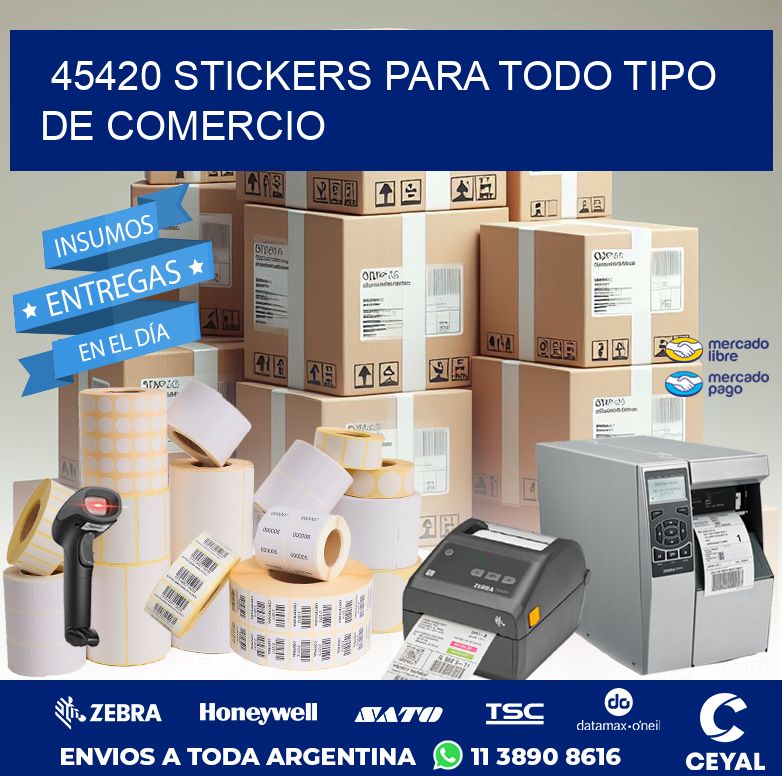 45420 STICKERS PARA TODO TIPO DE COMERCIO