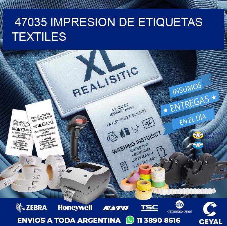 47035 IMPRESION DE ETIQUETAS TEXTILES