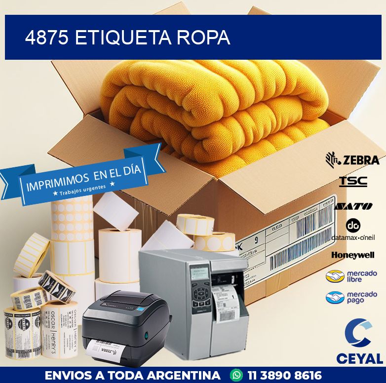 4875 ETIQUETA ROPA