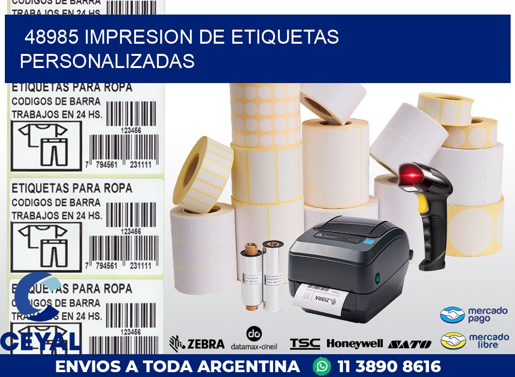 48985 IMPRESION DE ETIQUETAS PERSONALIZADAS