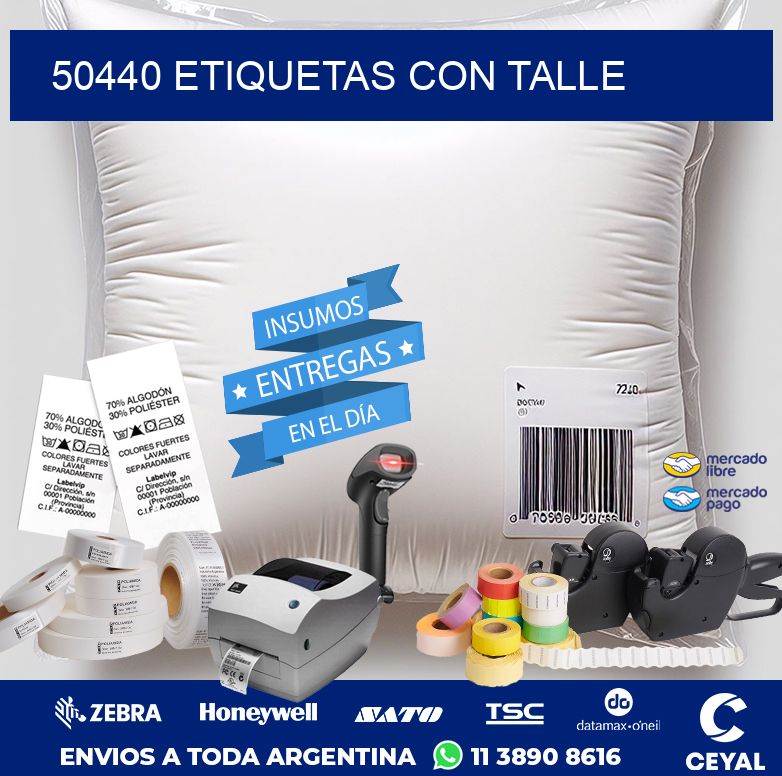 50440 ETIQUETAS CON TALLE