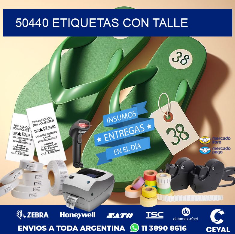 50440 ETIQUETAS CON TALLE