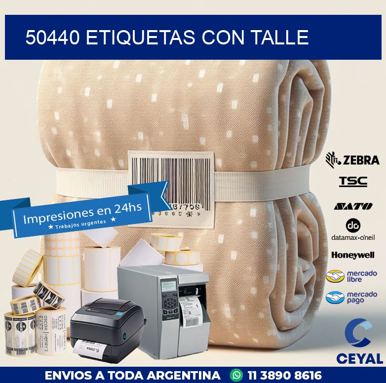 50440 ETIQUETAS CON TALLE