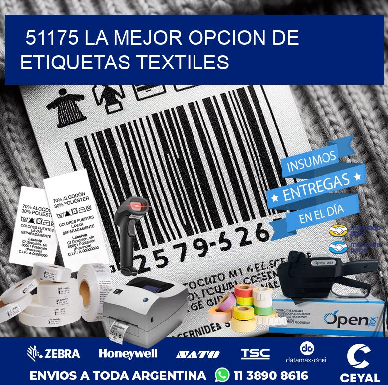 51175 LA MEJOR OPCION DE ETIQUETAS TEXTILES