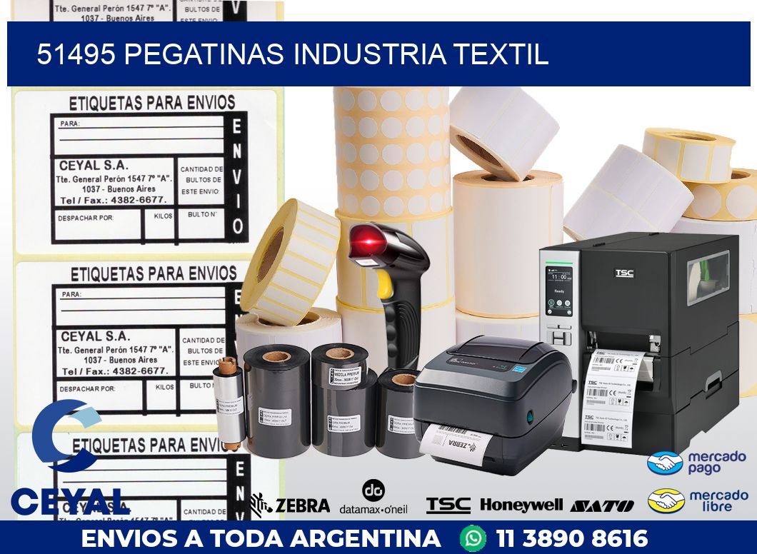 51495 PEGATINAS INDUSTRIA TEXTIL