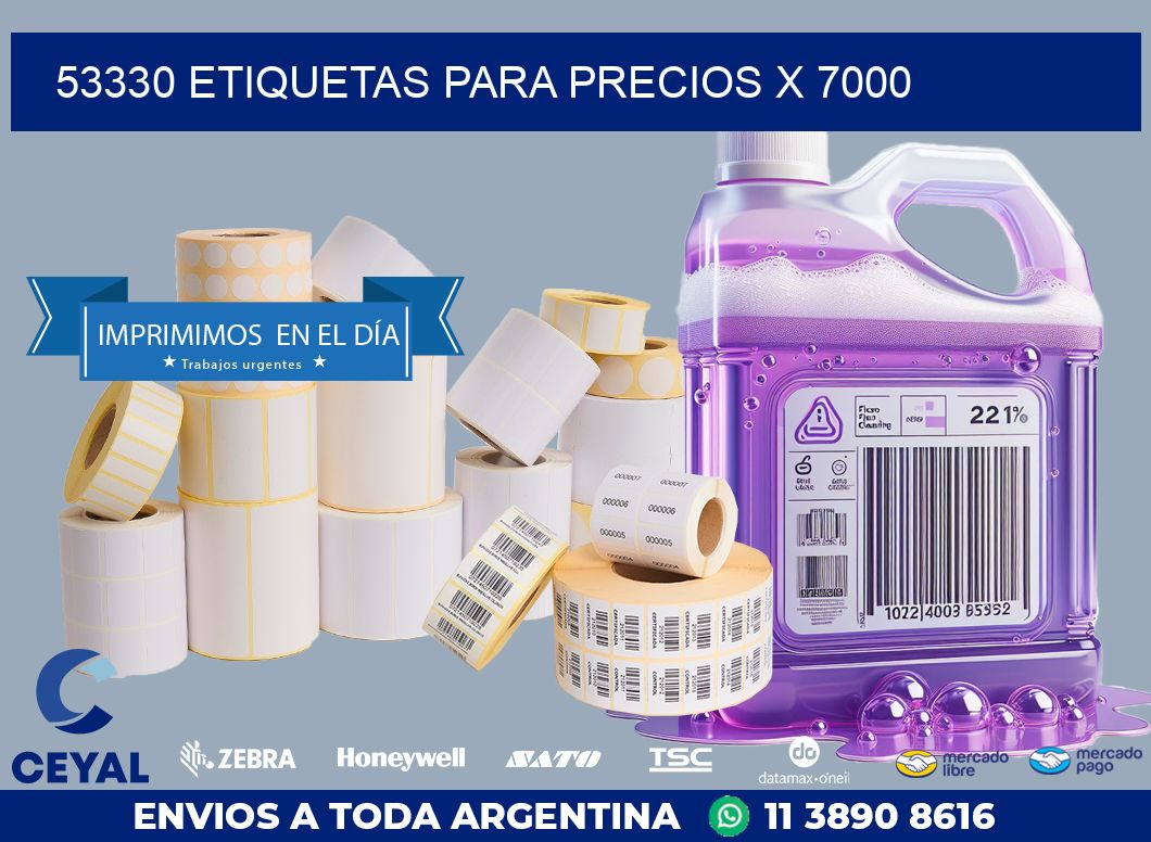 53330 ETIQUETAS PARA PRECIOS X 7000