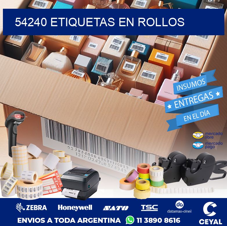 54240 ETIQUETAS EN ROLLOS