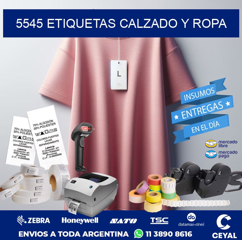 5545 ETIQUETAS CALZADO Y ROPA