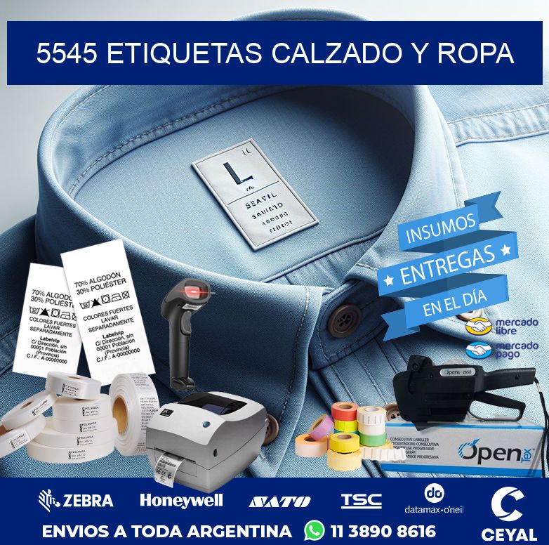 5545 ETIQUETAS CALZADO Y ROPA