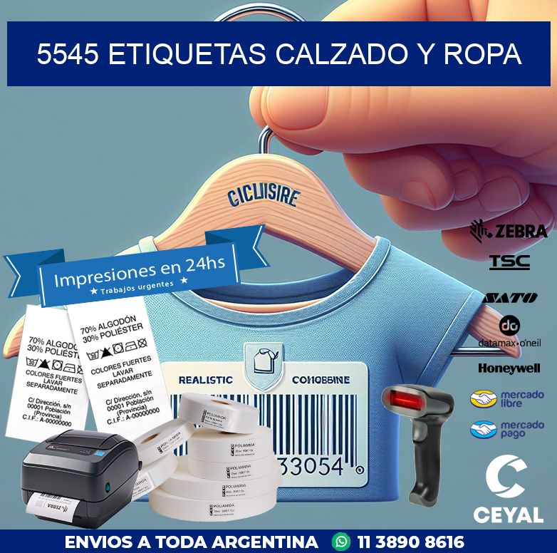 5545 ETIQUETAS CALZADO Y ROPA