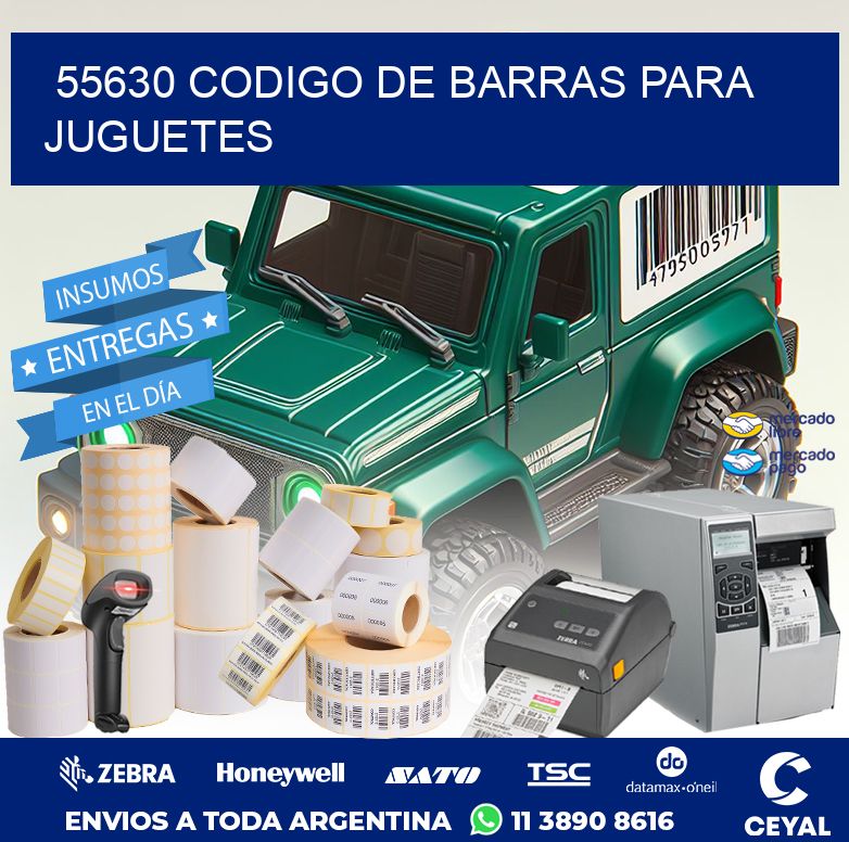 55630 CODIGO DE BARRAS PARA JUGUETES