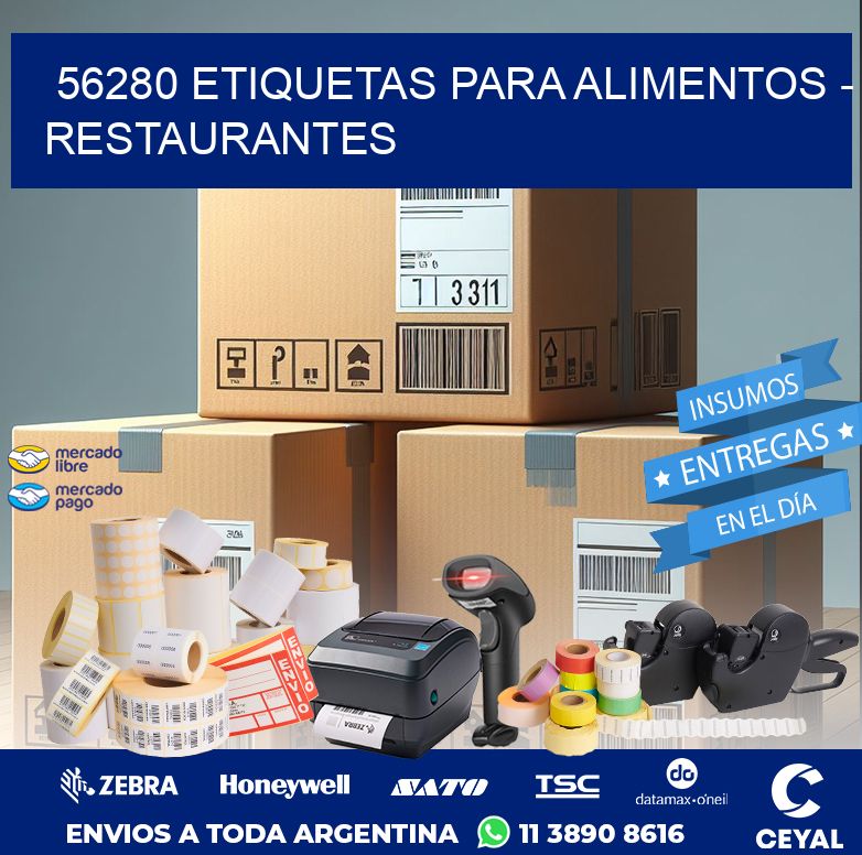 56280 ETIQUETAS PARA ALIMENTOS - RESTAURANTES