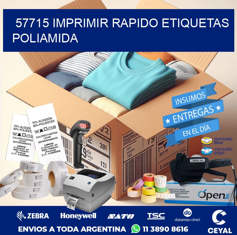 57715 IMPRIMIR RAPIDO ETIQUETAS POLIAMIDA