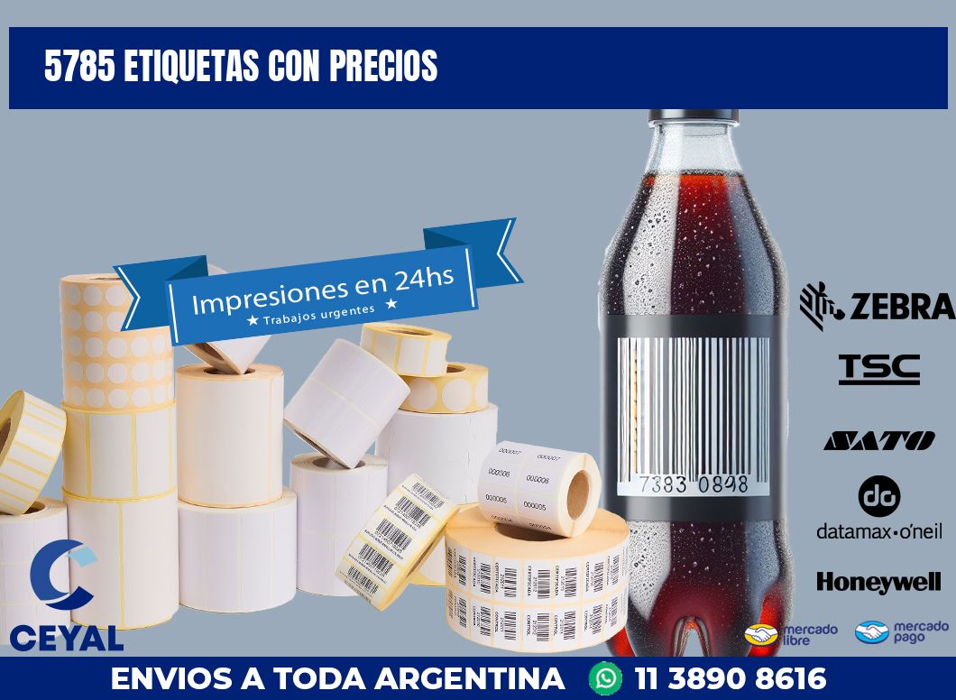 5785 ETIQUETAS CON PRECIOS