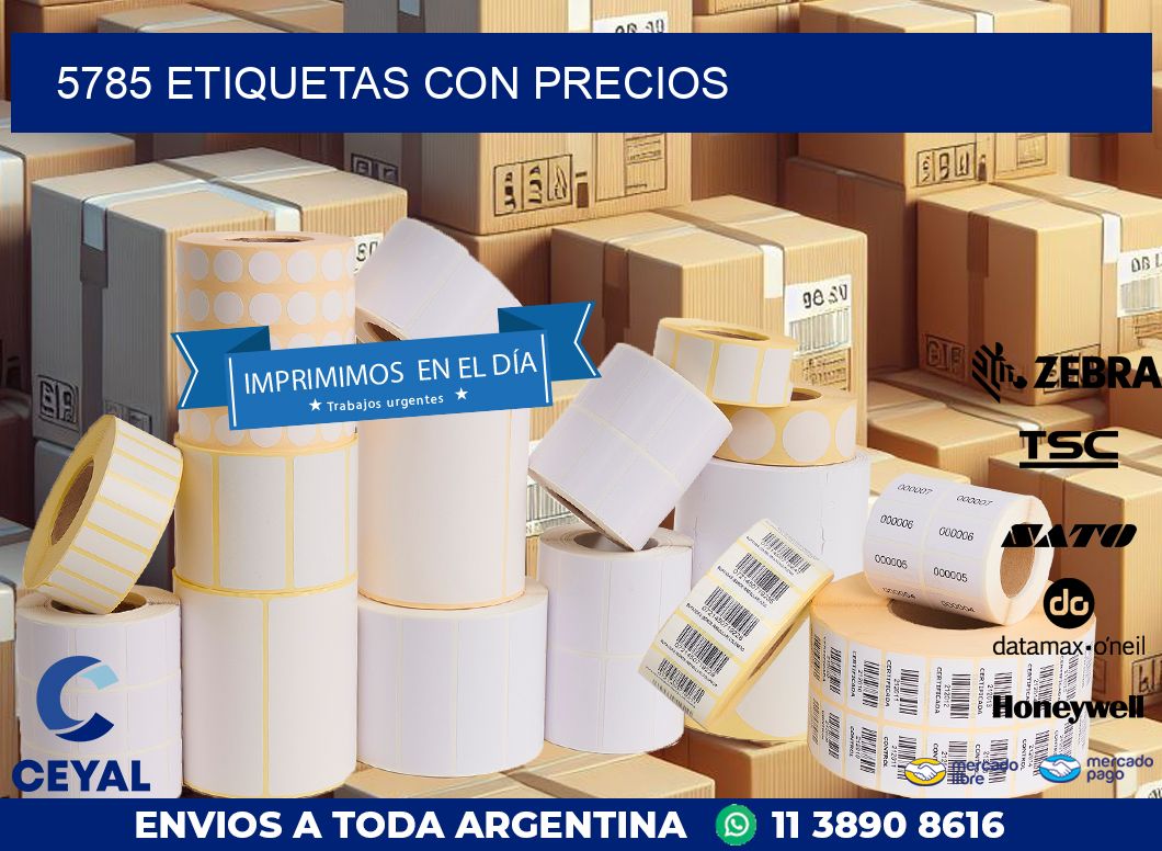 5785 ETIQUETAS CON PRECIOS