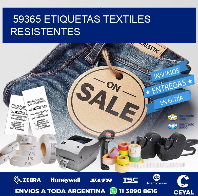 59365 ETIQUETAS TEXTILES RESISTENTES