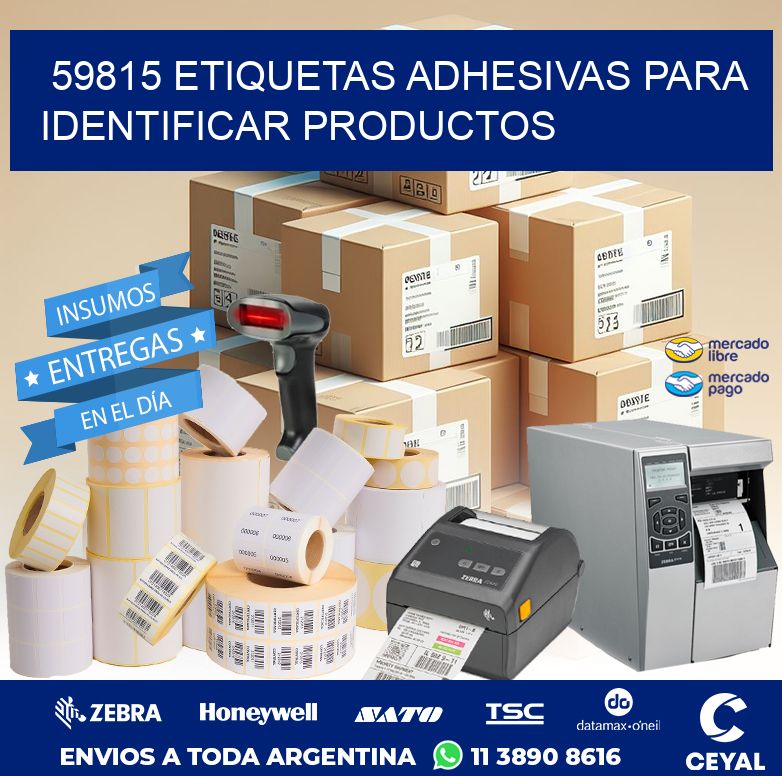 59815 ETIQUETAS ADHESIVAS PARA IDENTIFICAR PRODUCTOS
