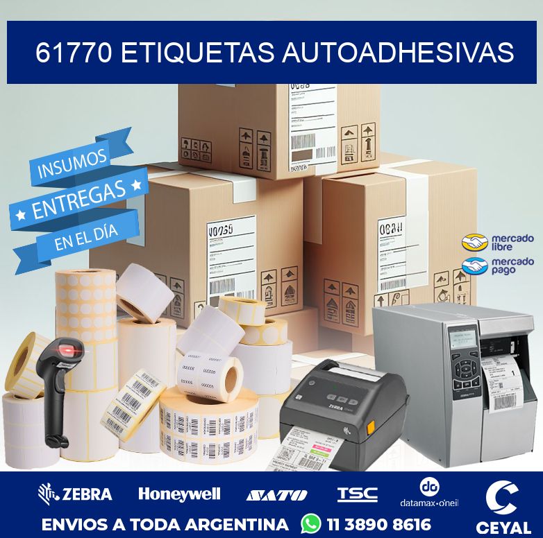 61770 ETIQUETAS AUTOADHESIVAS