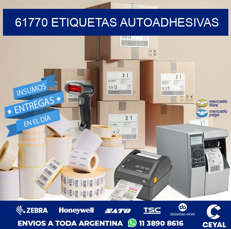 61770 ETIQUETAS AUTOADHESIVAS
