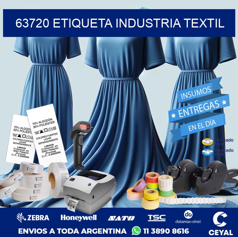 63720 ETIQUETA INDUSTRIA TEXTIL