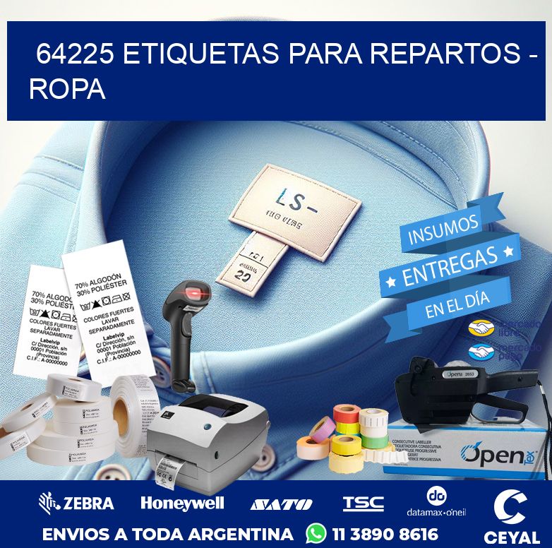 64225 ETIQUETAS PARA REPARTOS – ROPA