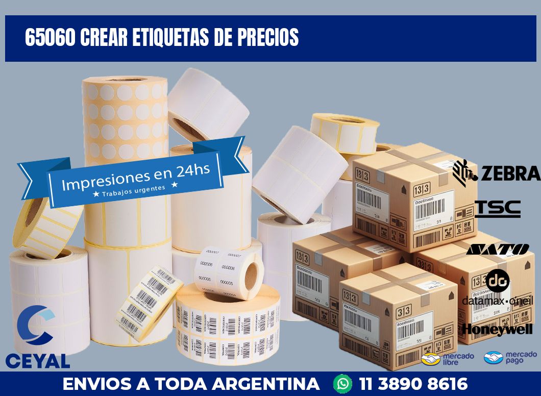 65060 CREAR ETIQUETAS DE PRECIOS