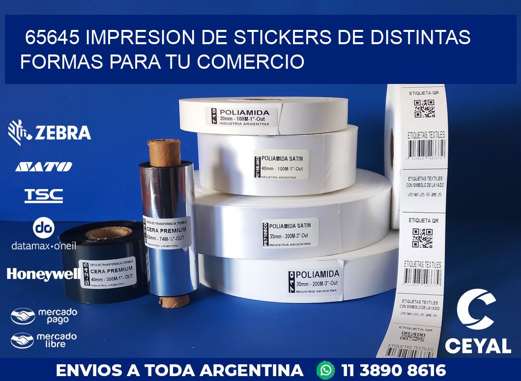 65645 IMPRESION DE STICKERS DE DISTINTAS FORMAS PARA TU COMERCIO
