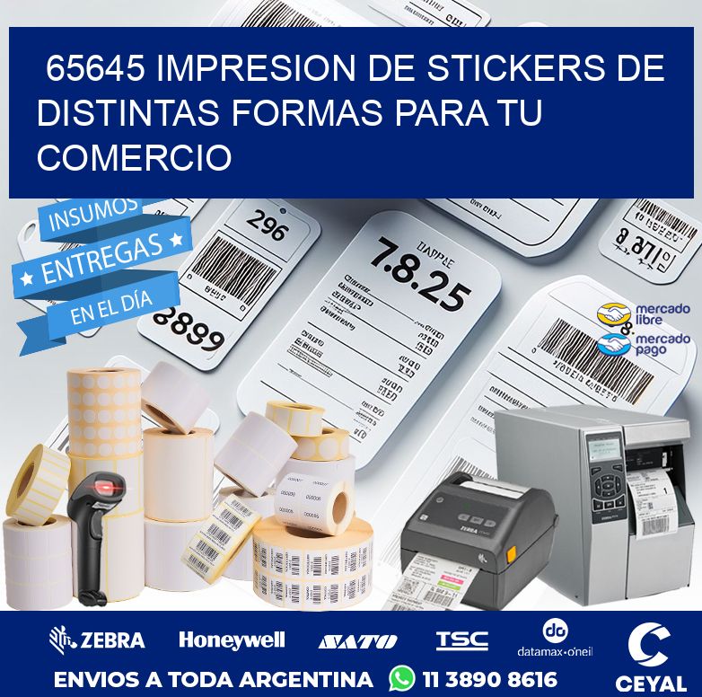 65645 IMPRESION DE STICKERS DE DISTINTAS FORMAS PARA TU COMERCIO