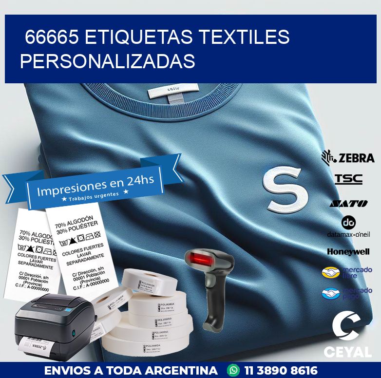 66665 ETIQUETAS TEXTILES PERSONALIZADAS