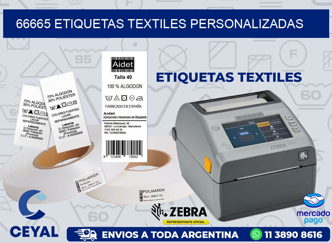 66665 ETIQUETAS TEXTILES PERSONALIZADAS