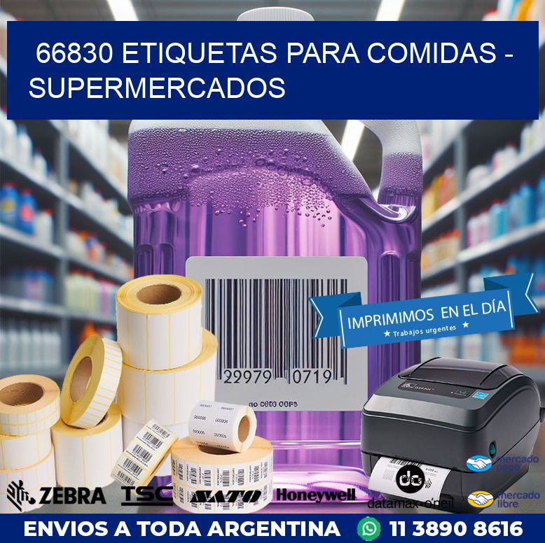 66830 ETIQUETAS PARA COMIDAS - SUPERMERCADOS