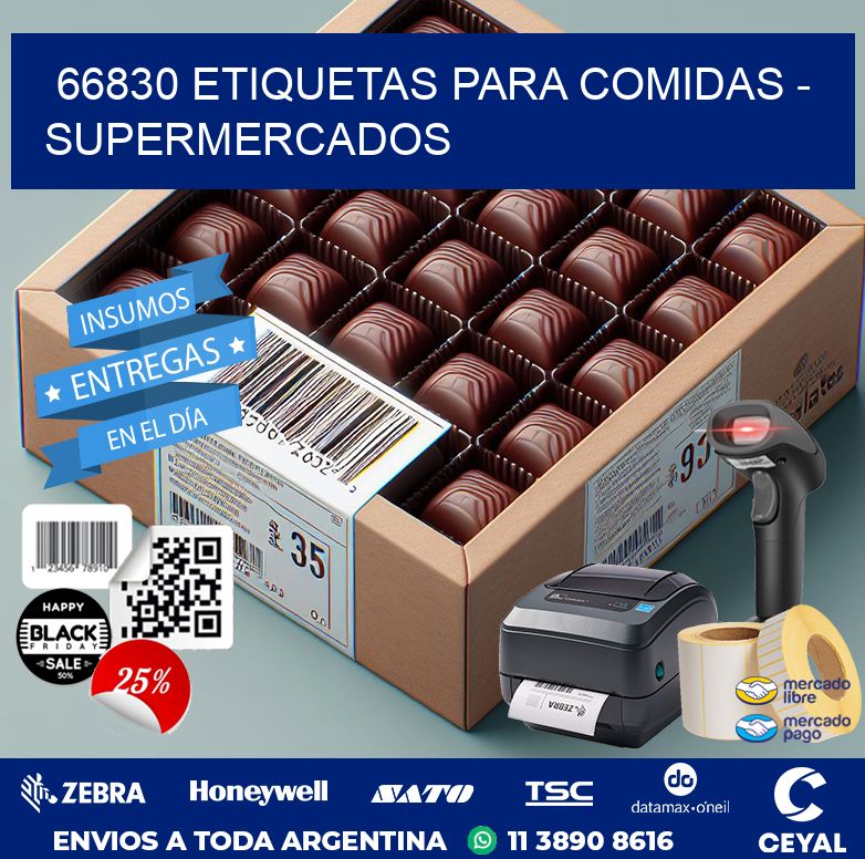 66830 ETIQUETAS PARA COMIDAS - SUPERMERCADOS