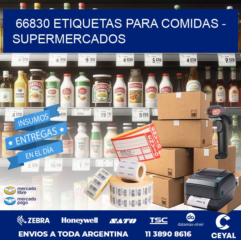 66830 ETIQUETAS PARA COMIDAS – SUPERMERCADOS
