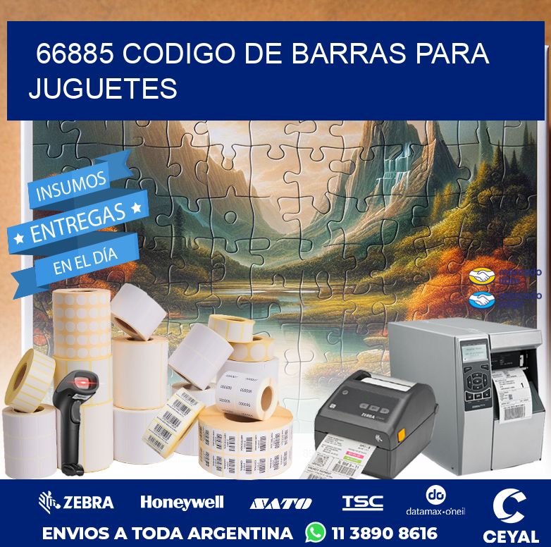66885 CODIGO DE BARRAS PARA JUGUETES