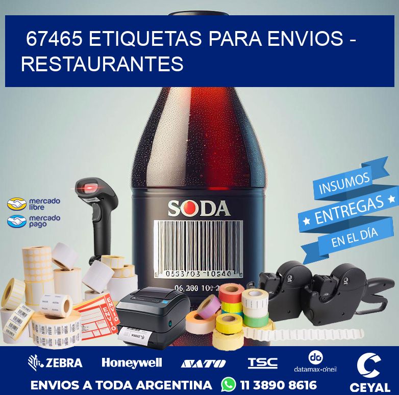 67465 ETIQUETAS PARA ENVIOS - RESTAURANTES