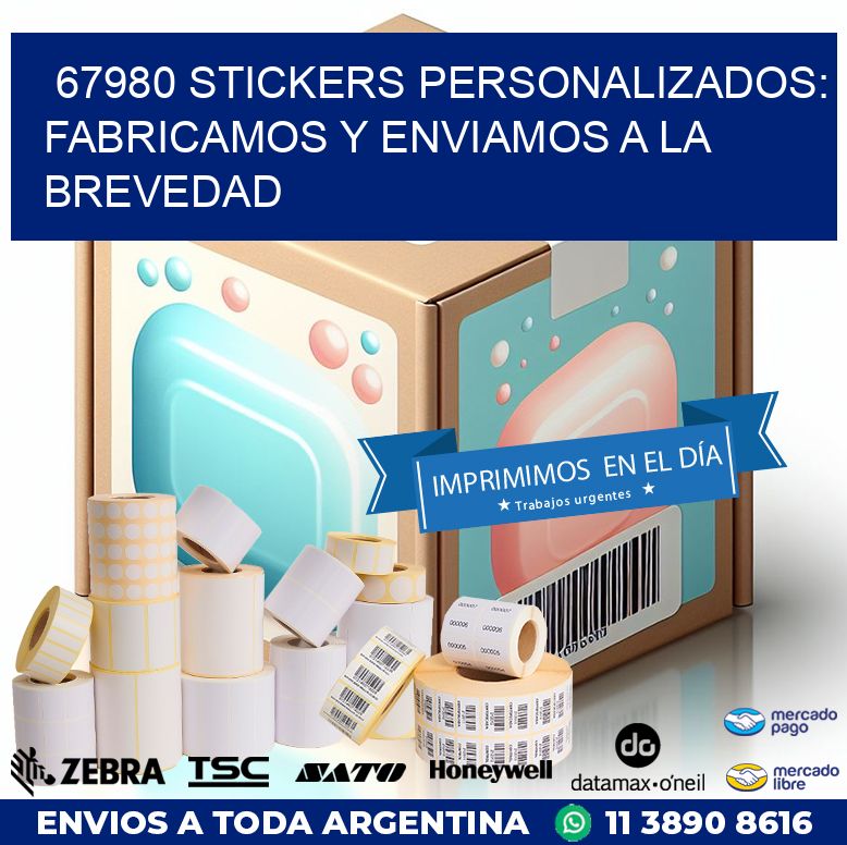67980 STICKERS PERSONALIZADOS: FABRICAMOS Y ENVIAMOS A LA BREVEDAD